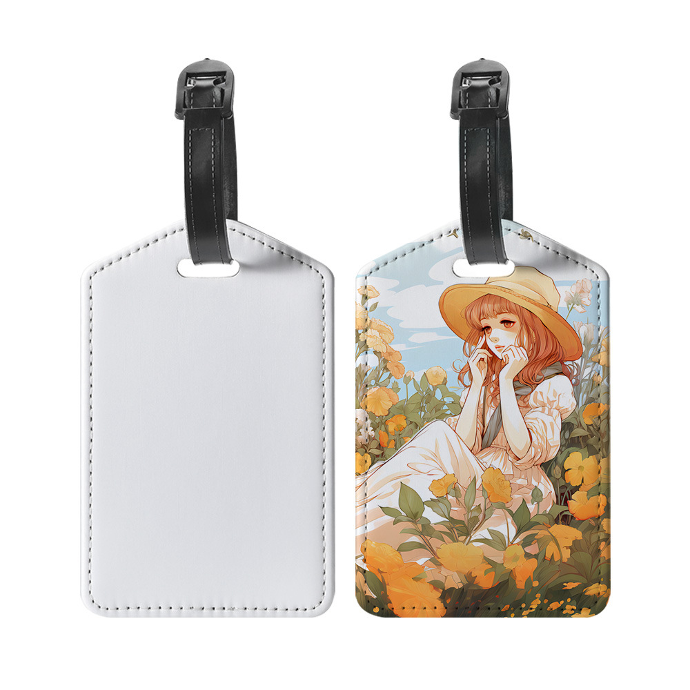 カスタマイズされた画像 Pu レザー荷物タグカスタマイズされ - Travel Accessories High End のレビューと価格
