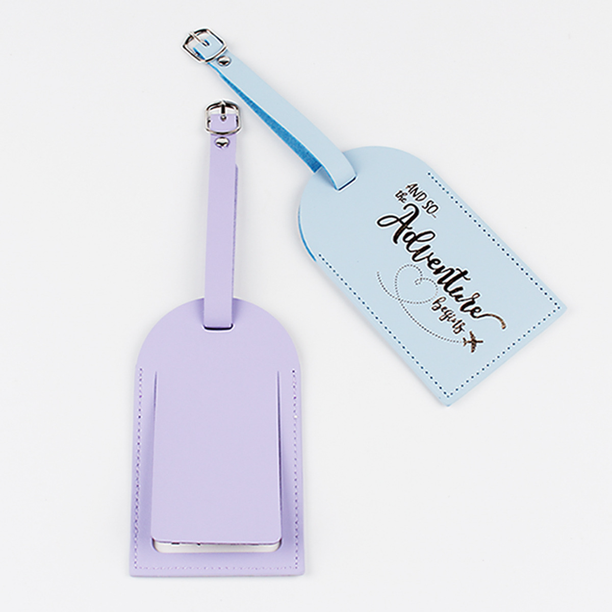 1PC 女性男性 Pu レザー荷物タグスーツケースラベル手荷 - Travel Accessories Bag For Women のレビューと価格