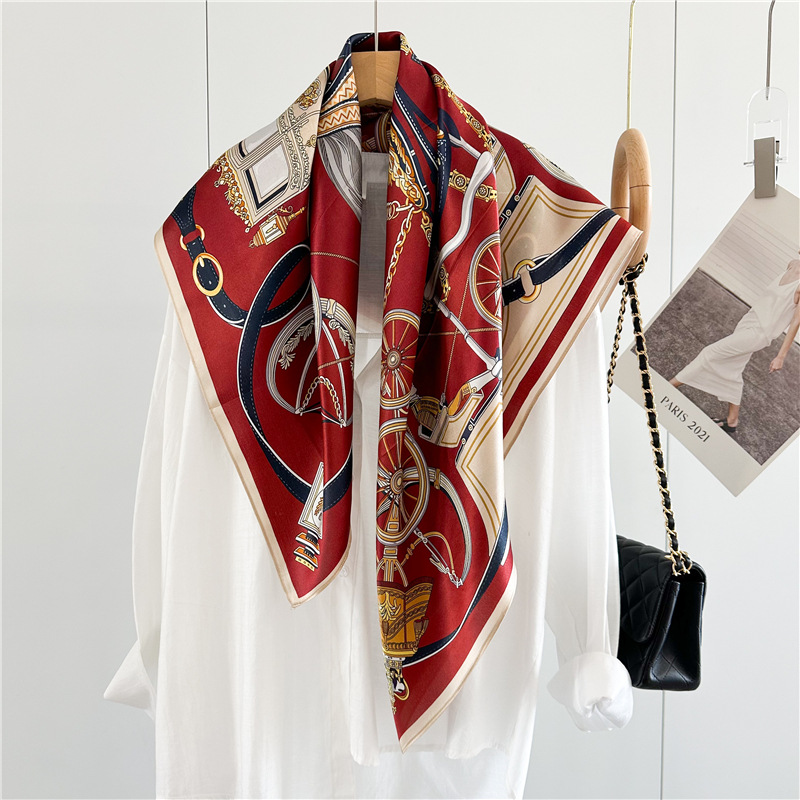 12 ミリメートルソフトシルクスカーフ女性 90 センチメー - Travel Accessories Bag For Women のレビューと価格