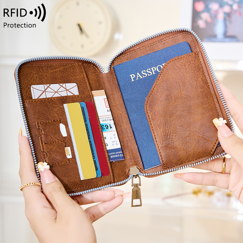 新しい旅行パスポート財布男性と女性のカードホルダー多機能飛行 - Travel.Accessories News のレビューと価格