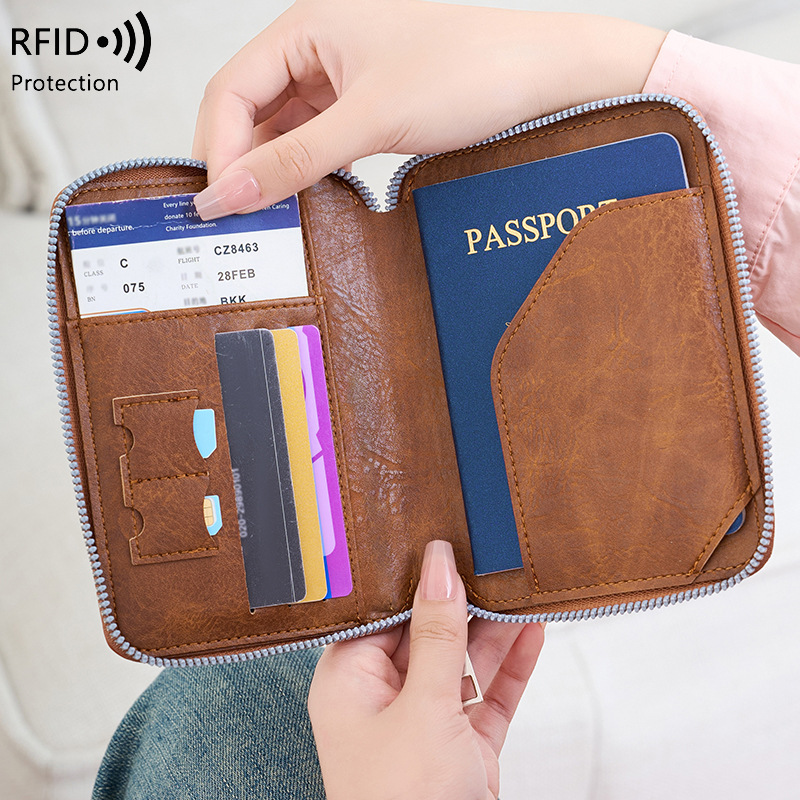 新しい旅行パスポート財布男性と女性のカードホルダー多機能飛行 - Travel.Accessories News のレビューと価格