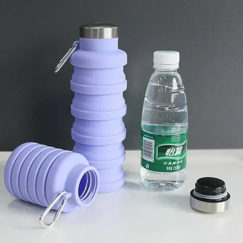 折りたたみ式ウォーターボトル、再利用可能なBPAフリーシリコ - Water Bottle Collapsible のレビューと価格