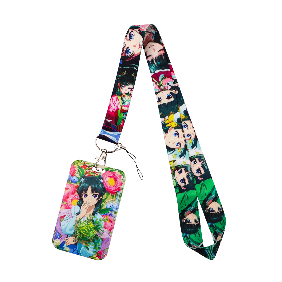 かわいいアニメガールストラップネックストラップカードホルダー - Travel Accessories Bag For Women のレビューと価格