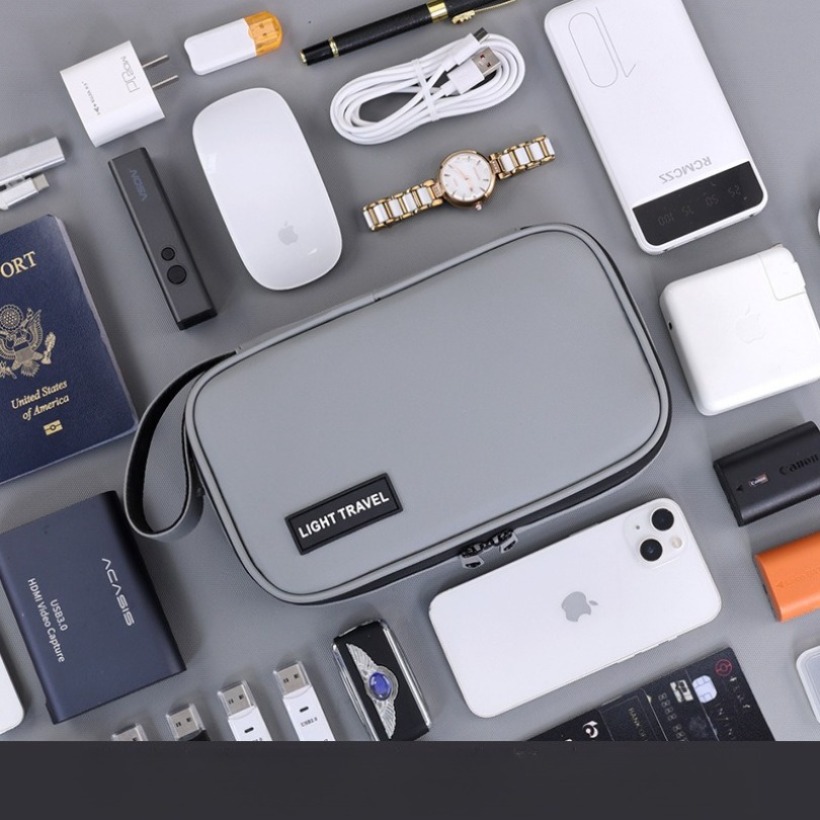 軽量ハンドヘルドデジタルガジェット収納バッグ、多ポケット電子 - Travel Accessories And Gadgets のレビューと価格