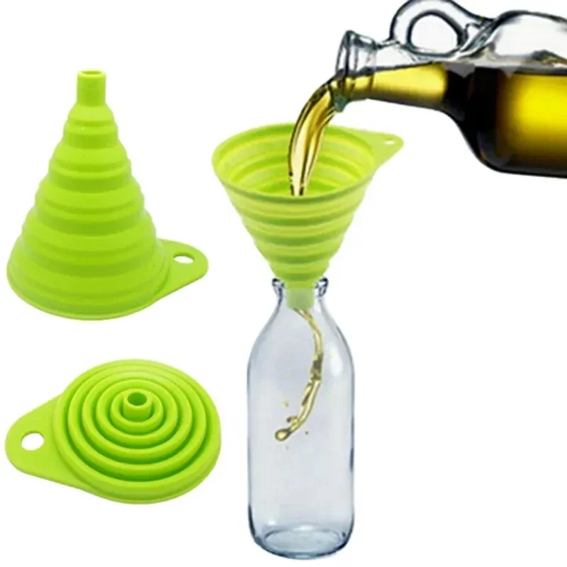 1/4 個シリコン折りたたみ式漏斗折りたたみ式キッチンロング - Water Bottle Collapsible のレビューと価格