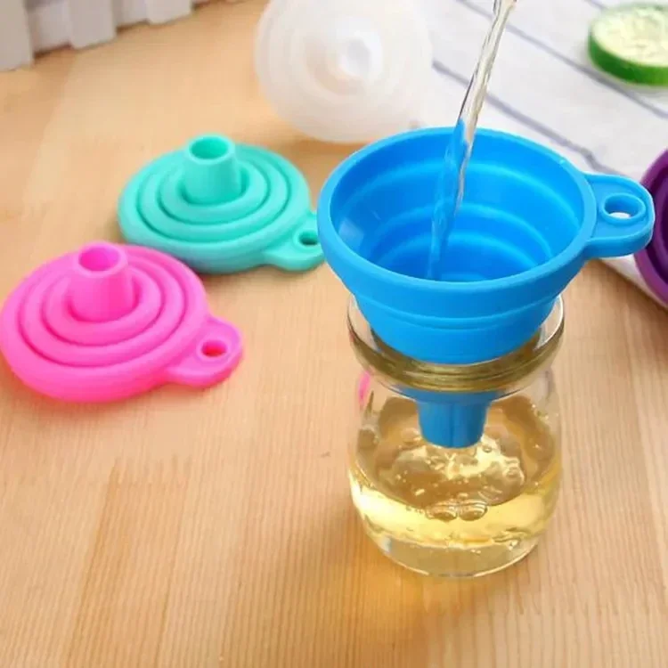 1/4 個シリコン折りたたみ式漏斗折りたたみ式キッチンロング - Water Bottle Collapsible のレビューと価格