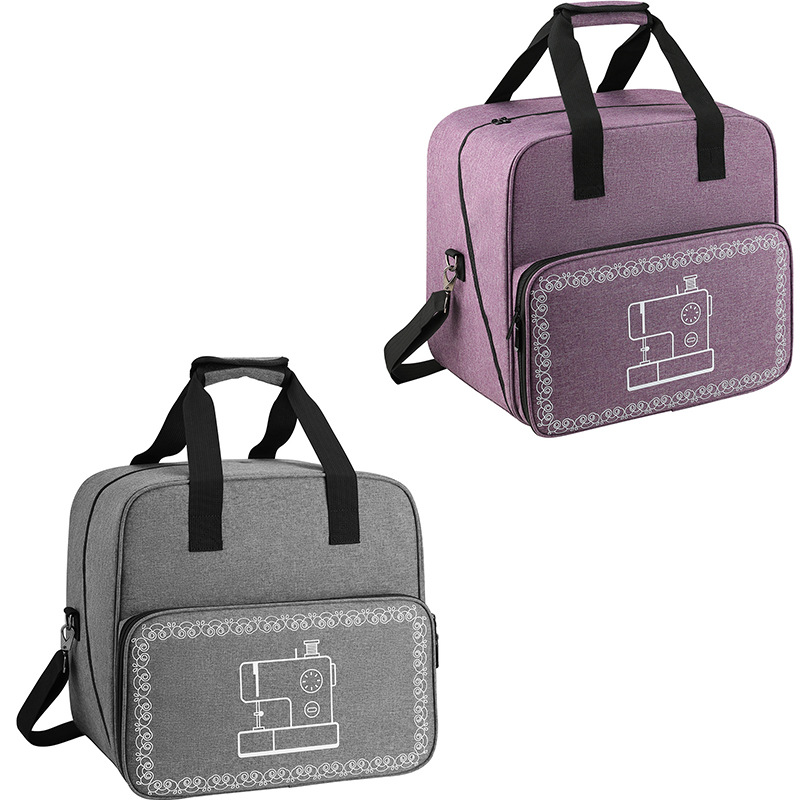 大型ミシンバッググレーカラー収納袋トート多機能ポータブル旅行 - Travel Accessories Bag For Women のレビューと価格