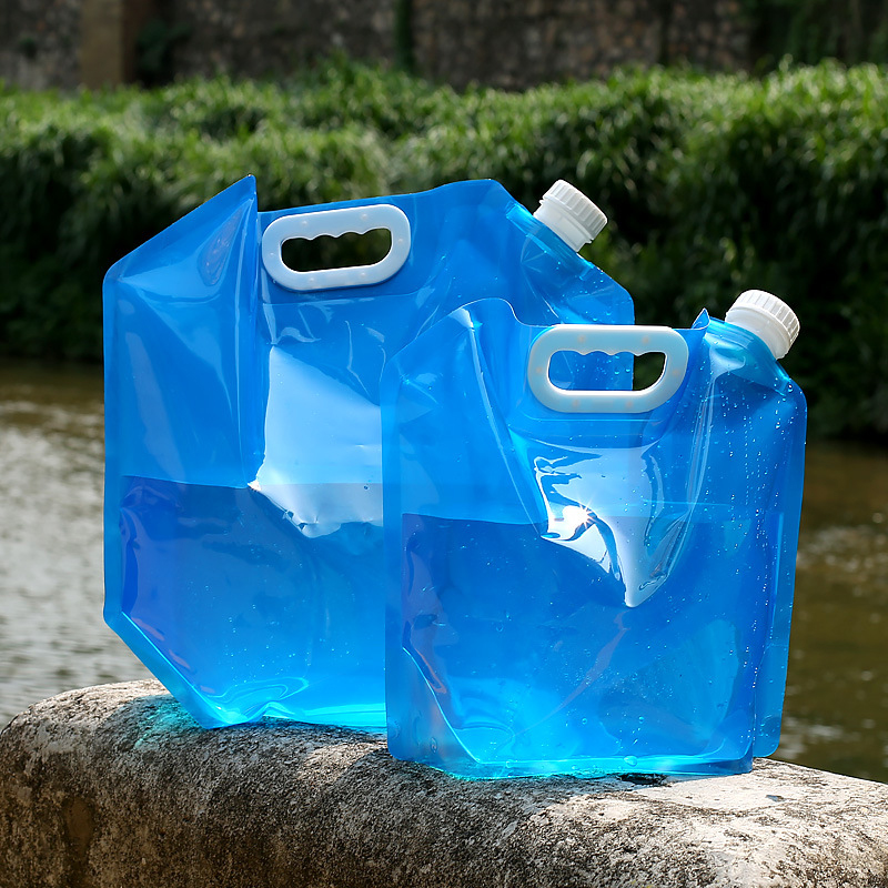 折りたたみ式ウォーターコンテナバッグ、キャンプ用スピゴット付 - Water Bottle Collapsible のレビューと価格