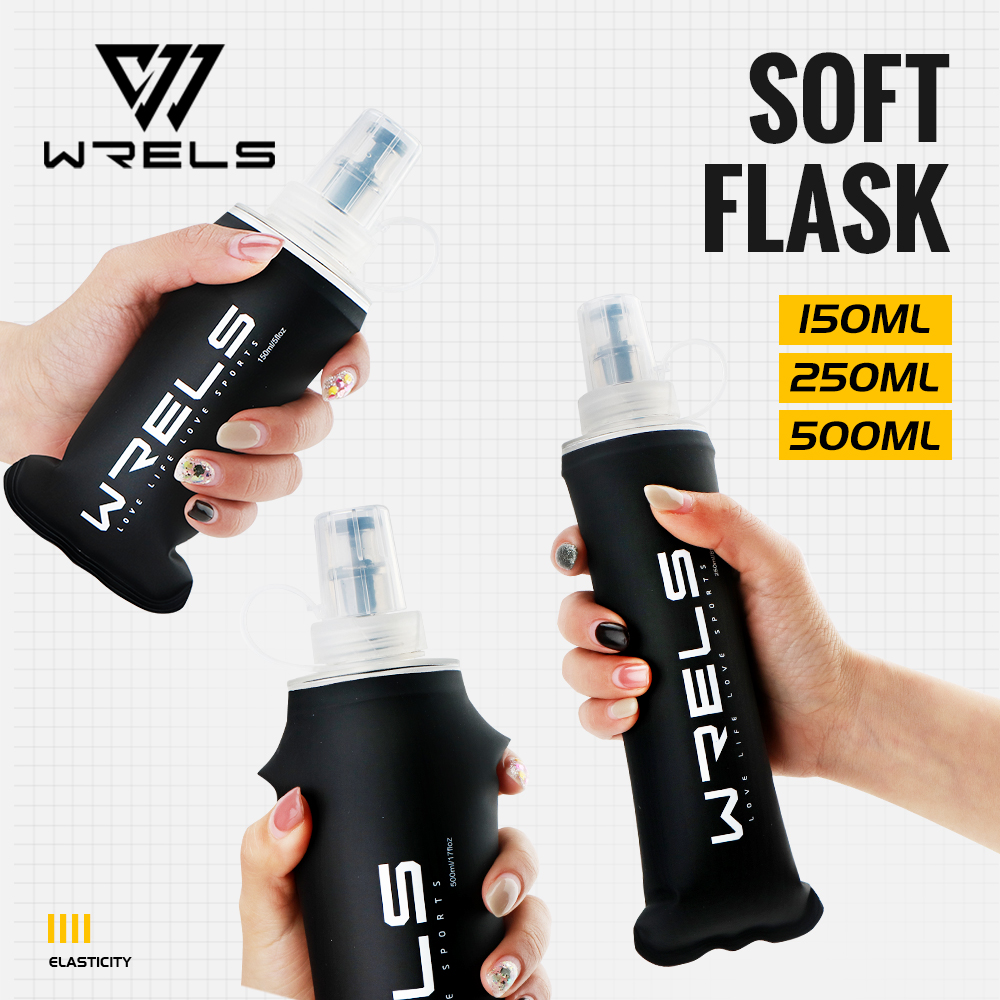 WRELS ソフトフラスク TPU 超軽量 折りたたみ式 B - Water Bottle Collapsible のレビューと価格