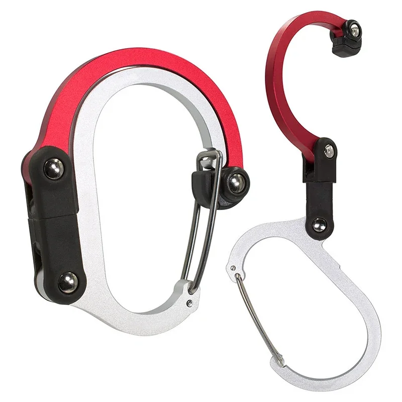 多機能ハイブリッドギアクリップカラビナ 360 度回転フック - Travel Accessories And Gadgets のレビューと価格