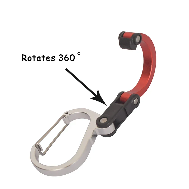多機能ハイブリッドギアクリップカラビナ 360 度回転フック - Travel Accessories And Gadgets のレビューと価格