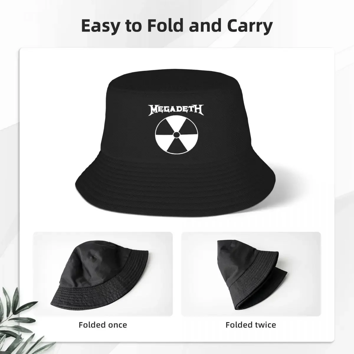 新しい女性男性メガデスメタルバンドボブハットアクセサリー旅行 - Travel.Accessories News のレビューと価格